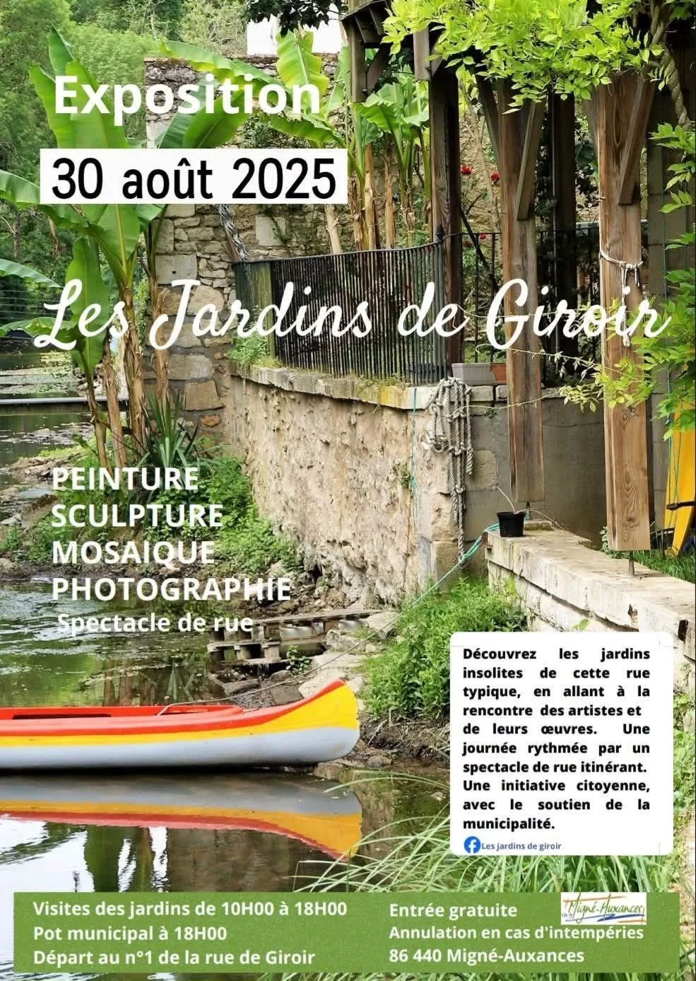 Exposition Les Jardins de Giroir, le 30 août 2025 à Migné-Auxances (France, 86)